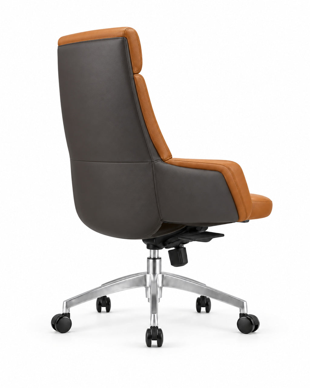 The Strategist Office Chair, rear three-quarter view on white