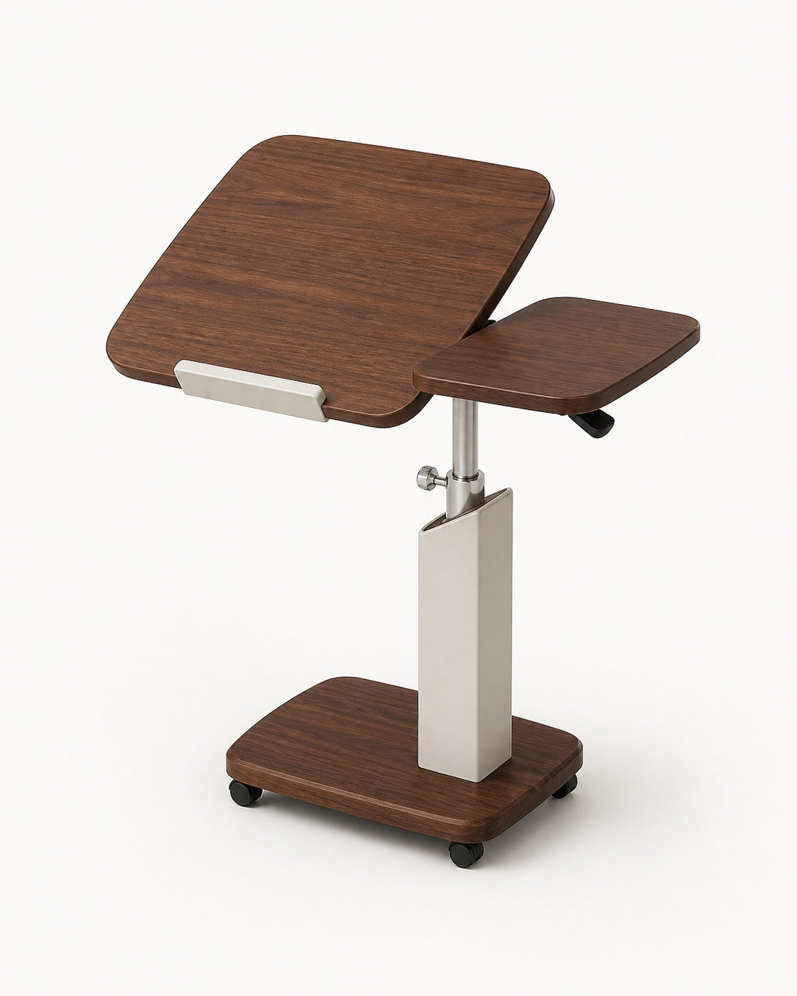 Adjustable and mobile Swivel Bedside Table
