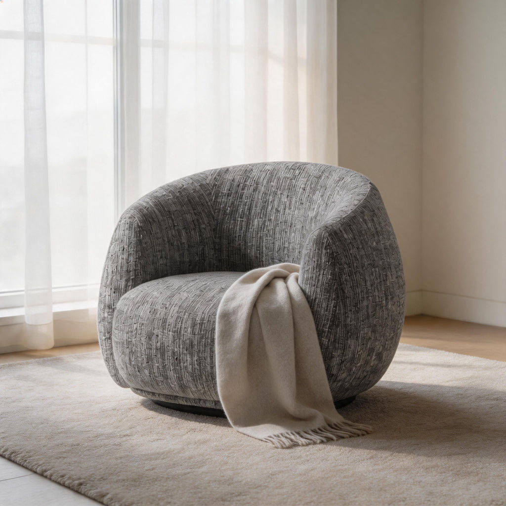 Cocoon Bouclé Lounge Chair