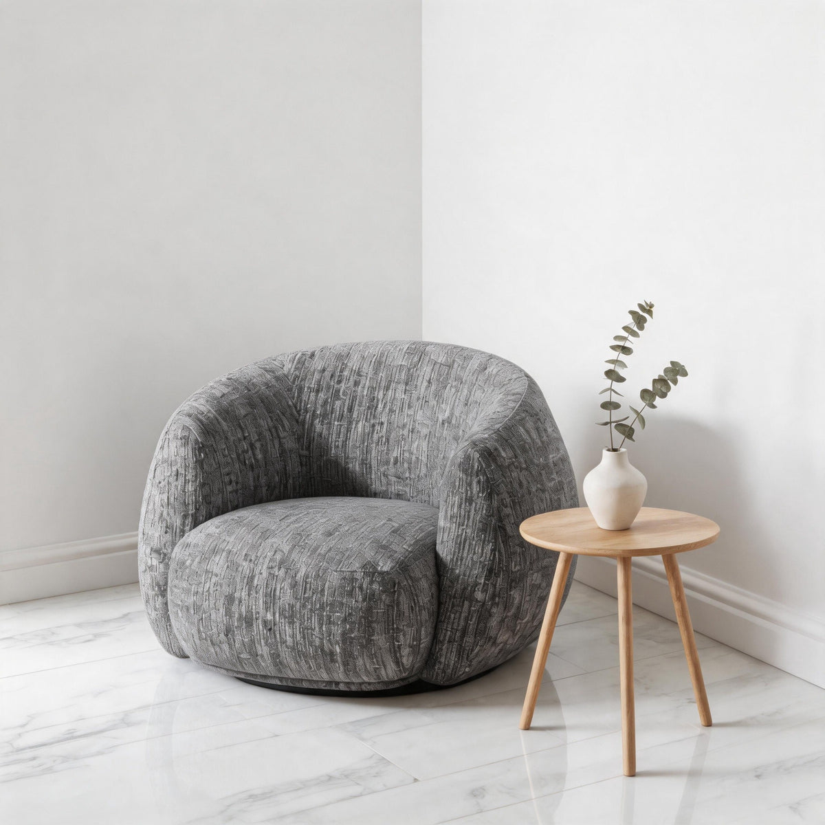 Cocoon Bouclé Lounge Chair