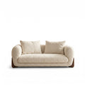 Cream Bouclé Loveseat