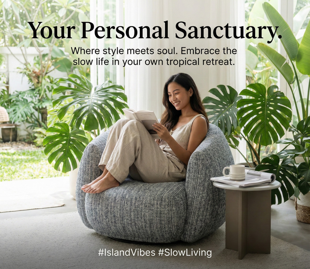 Cocoon Bouclé Lounge Chair