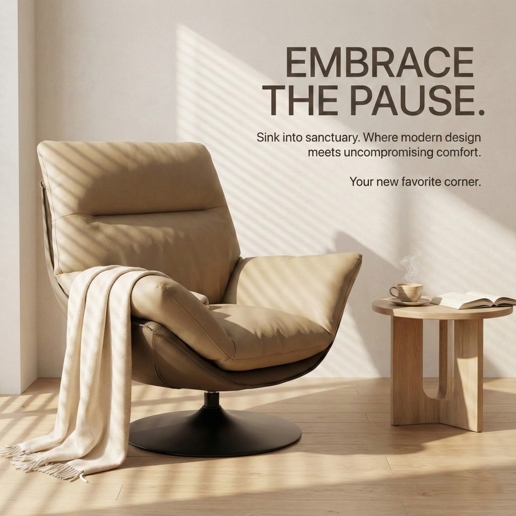 Rotating single-person recliner chair