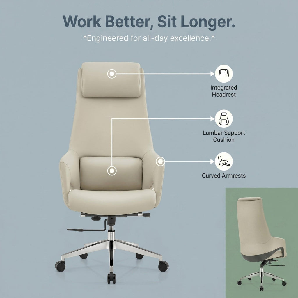 Office leather chair -A8006