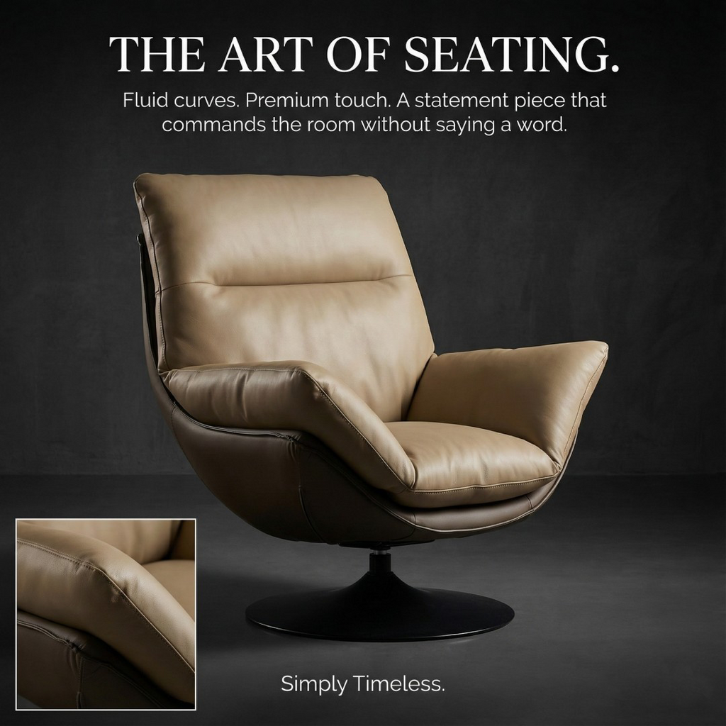 Rotating single-person recliner chair