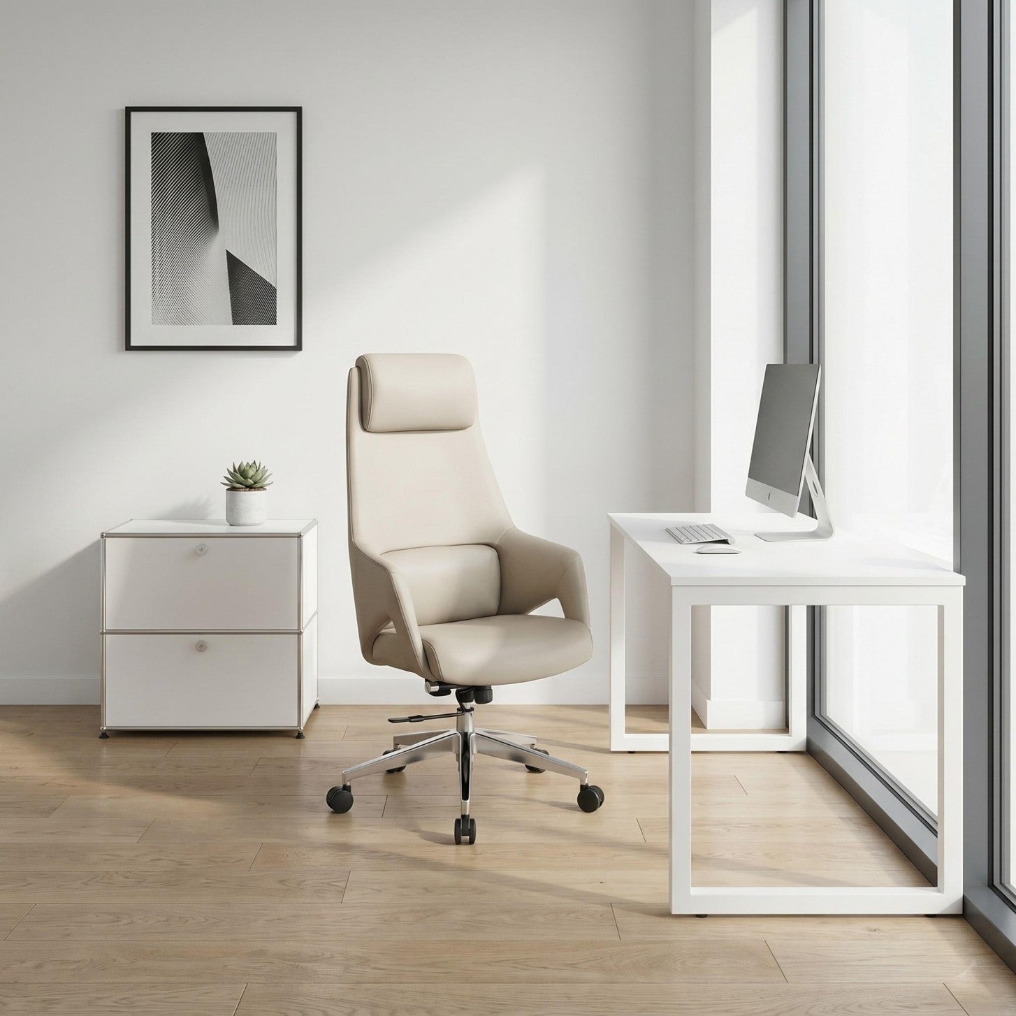 Office leather chair -A8006