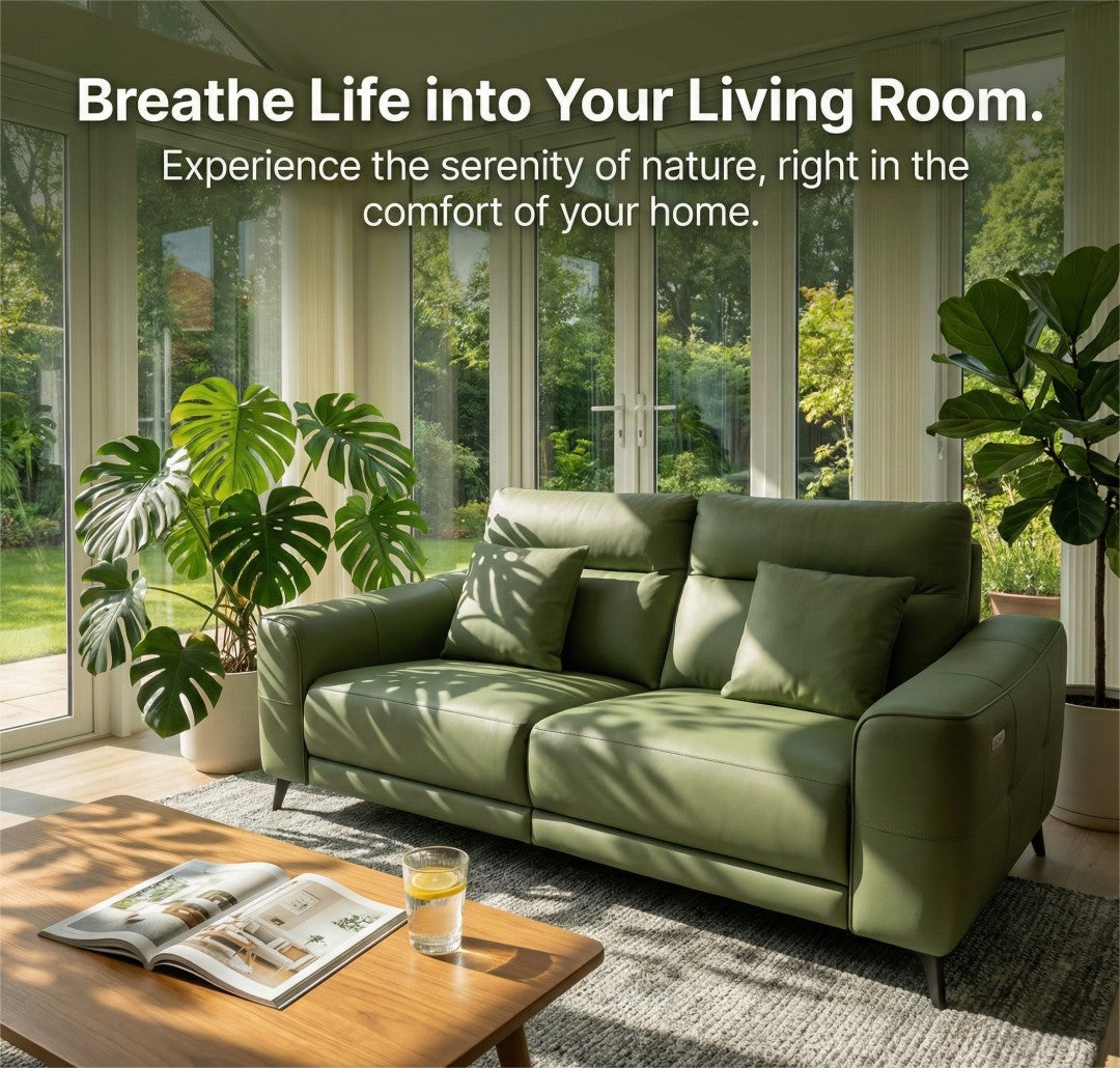 Electric Reclining Sofa with Power Outlets | Robot Vacuum Safe