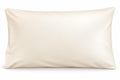 FreshDream PrixVegan Leather Pillowcase in Coconut Milk, smooth front view on white