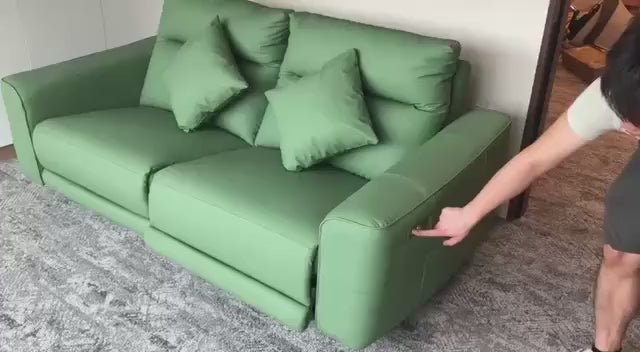Electric Reclining Sofa with Power Outlets | Robot Vacuum Safe