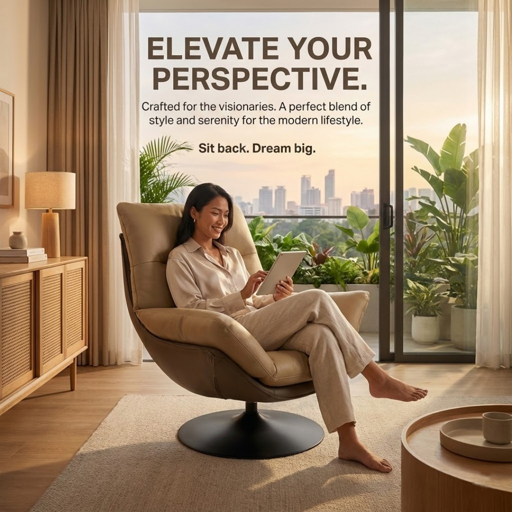 Rotating single-person recliner chair